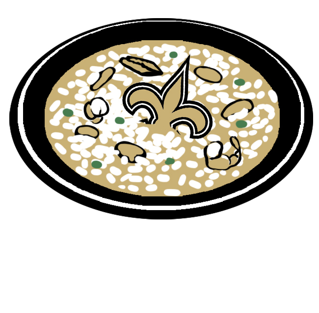 New Orleans Saints Cumbo Logo fabric transfer